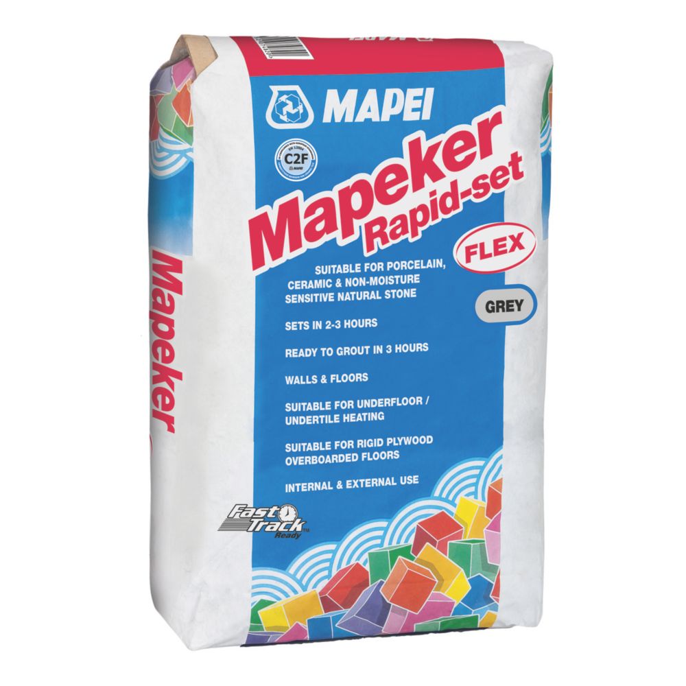 Mapei Rapid Set Adhesive Grey 20kg Wall Floor Tile Adhesive