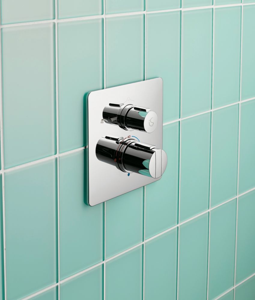 Ideal Standard Concept Easybox Concealed Thermostatic Bath & Shower Mixer Valve Fixed Chrome