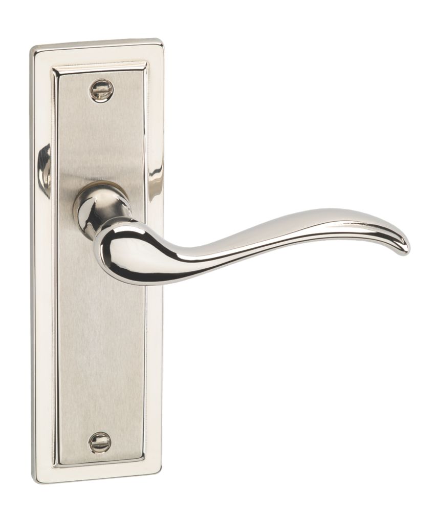 Urfic Porto Fire Rated Latch Latch Lever on Backplate Pair Dual Tone Reviews