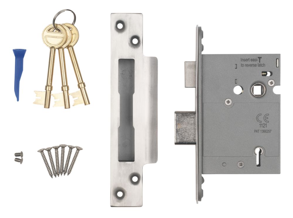 Smith & Locke Satin Stainless Steel BS 5-Lever Mortice Sashlock 78mm Case - 57mm Backset Reviews