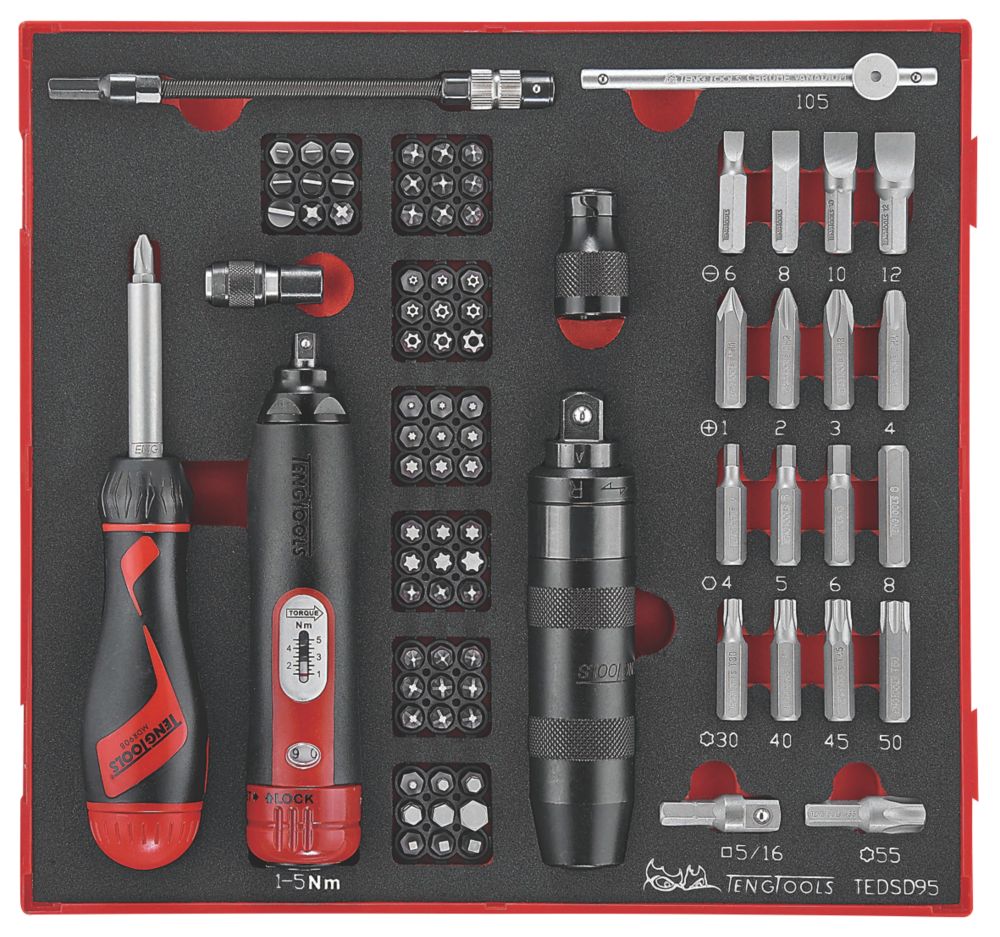 Teng Tools EVA Torque & Impact Screwdriver Set 95 Pieces Reviews