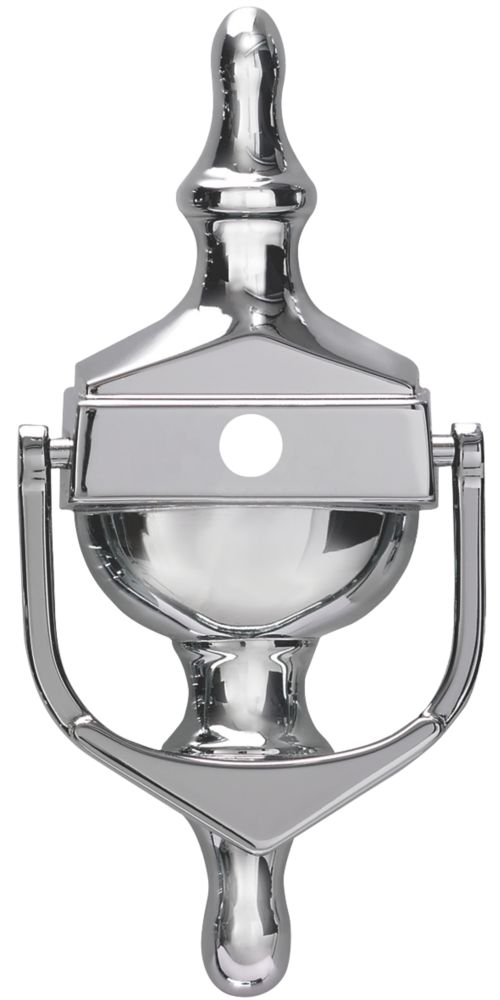 Fab Fix Classic Door Knocker W Spyhole Polished Chrome 76 X 162mm