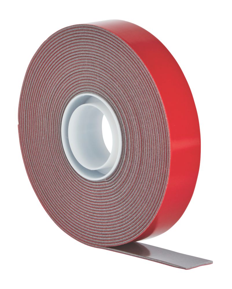 Scotch Vhb Permanent Double Sided External Mounting Tape Grey 5m X 19mm Building Tape Screwfix Com