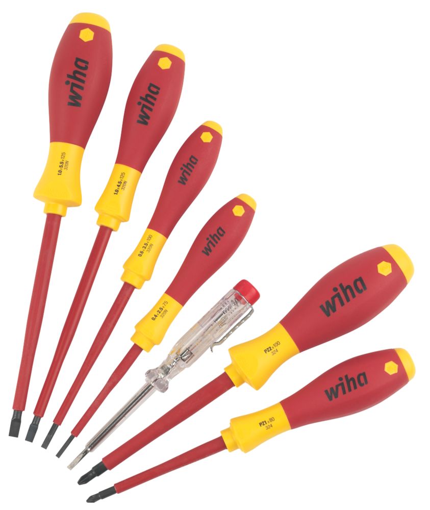 Wiha SoftFinish Mixed VDE Screwdriver Set 7 Pack Reviews