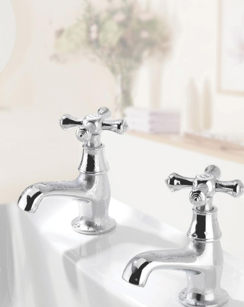 Bristan Colonial Bathroom Basin Taps Pair