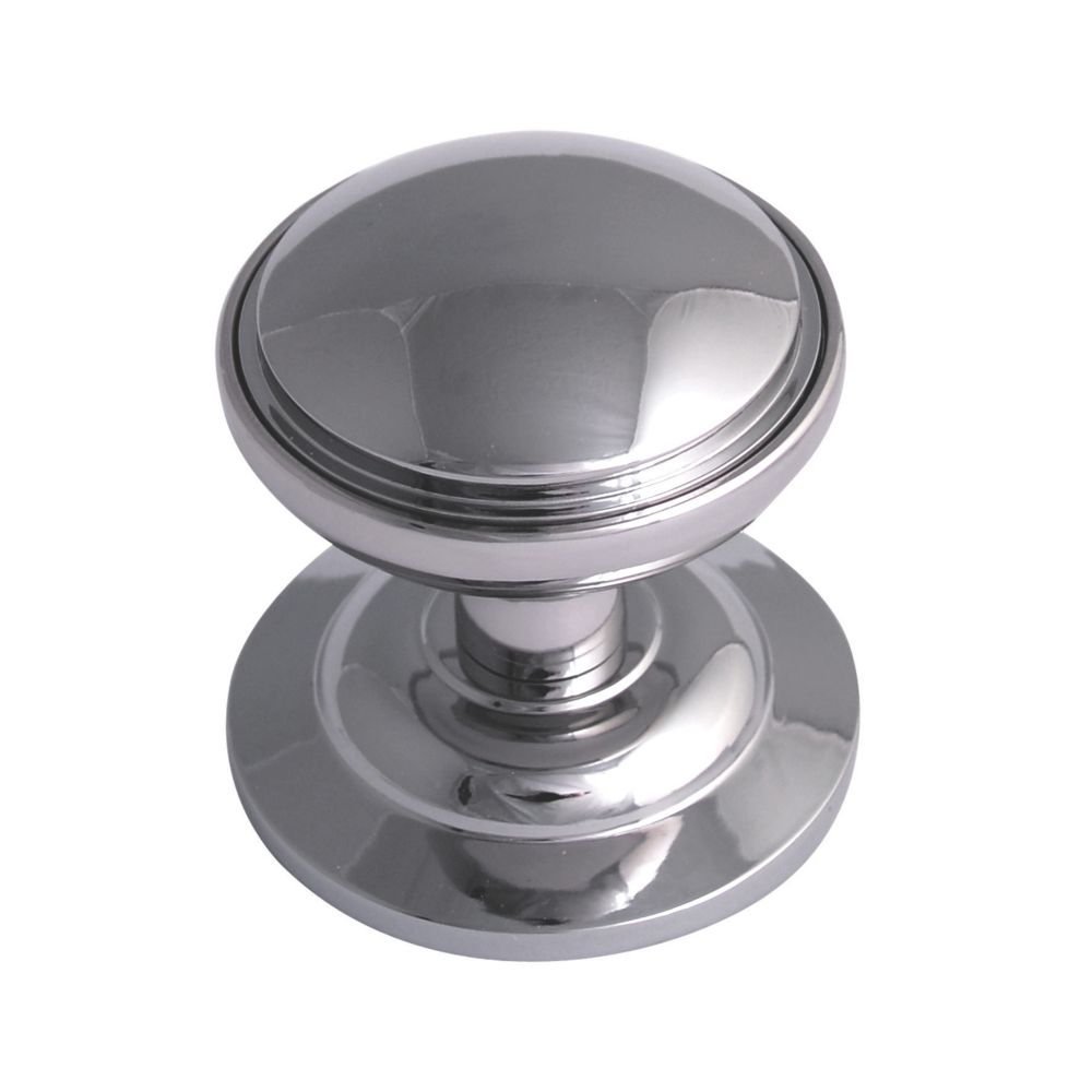 Fab Fix Decorative Round Door Knob Polished Chrome 75mm