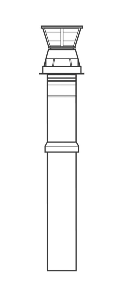 Baxi Vertical Flue Terminal Black