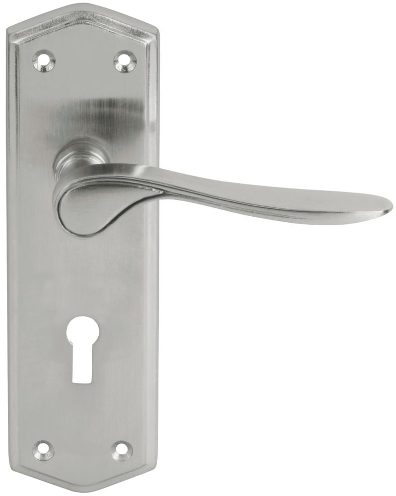 Smith & Locke Kilve LoB Lock Door Handles Pair Satin Chrome Reviews