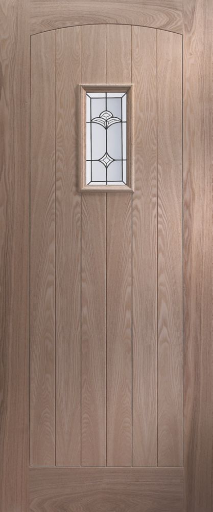 Jeld Wen Croft Unfinished Single Light Glazed Exterior Door 813 X