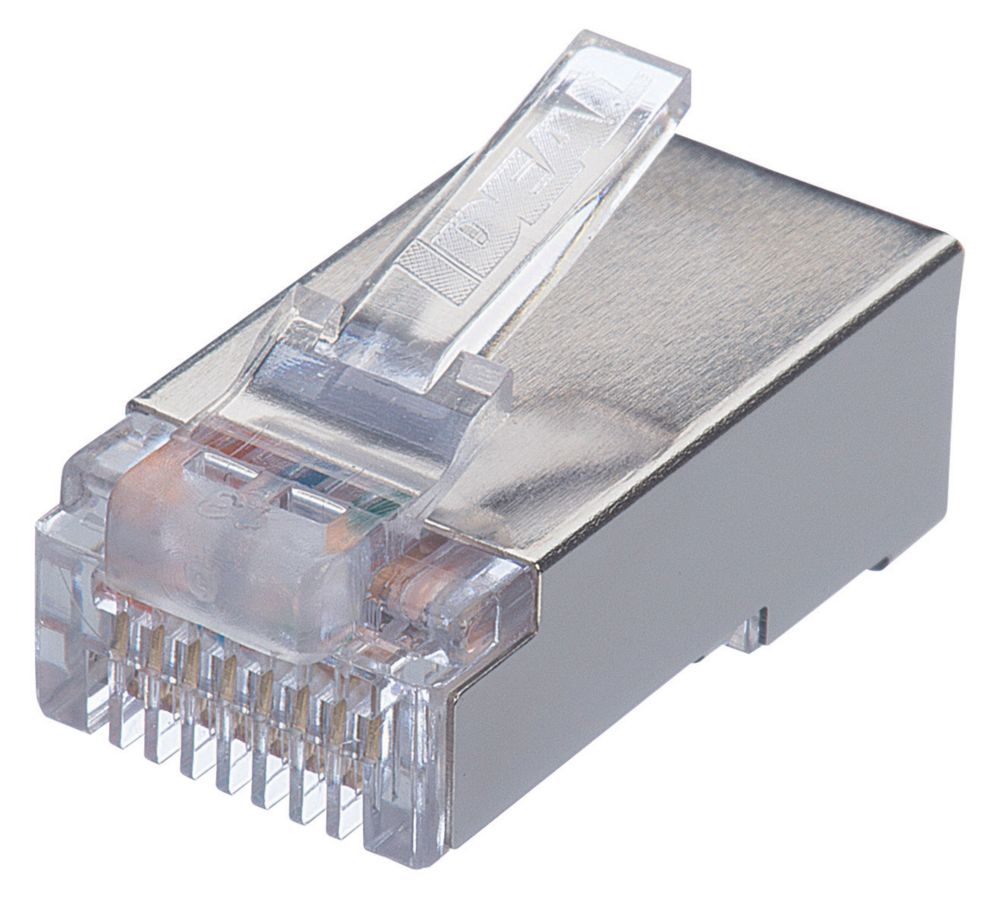 Ideal Rj45 8p 8c Modular Plug 25 Pack Cable Connectors Screwfix Com