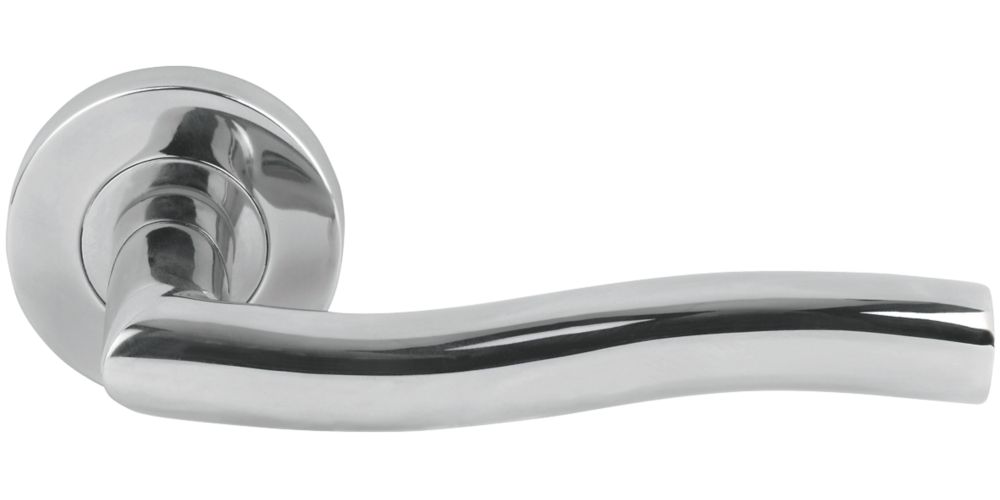 Smith & Locke Chesil Lever On Rose Door Handles Pair Polished Chrome Reviews