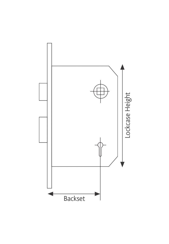 Smith & Locke 3 Lever Electric Brass Mortice Sashlock 76mm Case - 57mm Backset