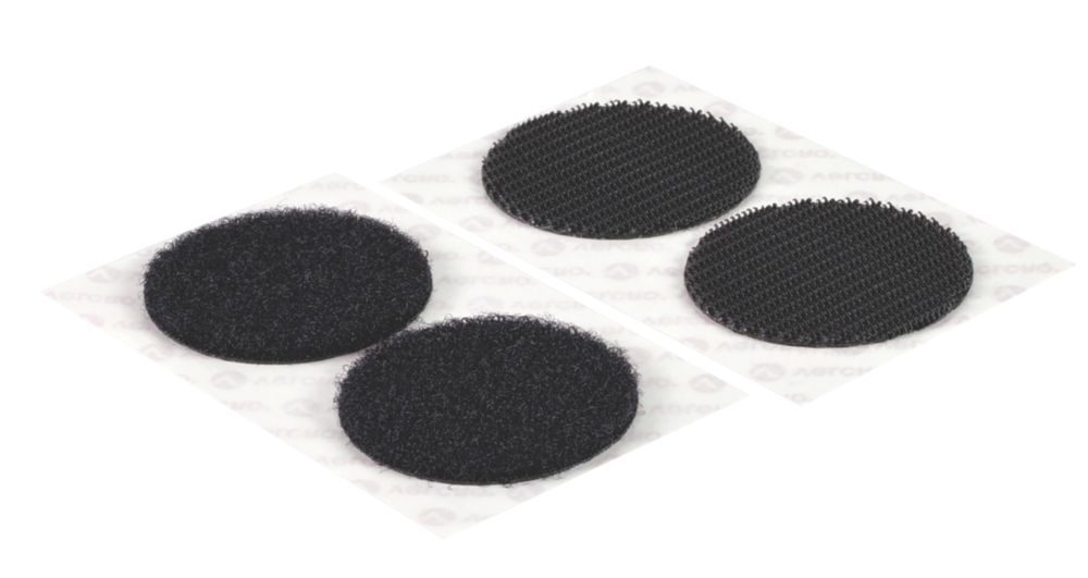 Velcro Brand Black Heavy Duty Stick On Coins 6 Pieces Building Tape Screwfix Com