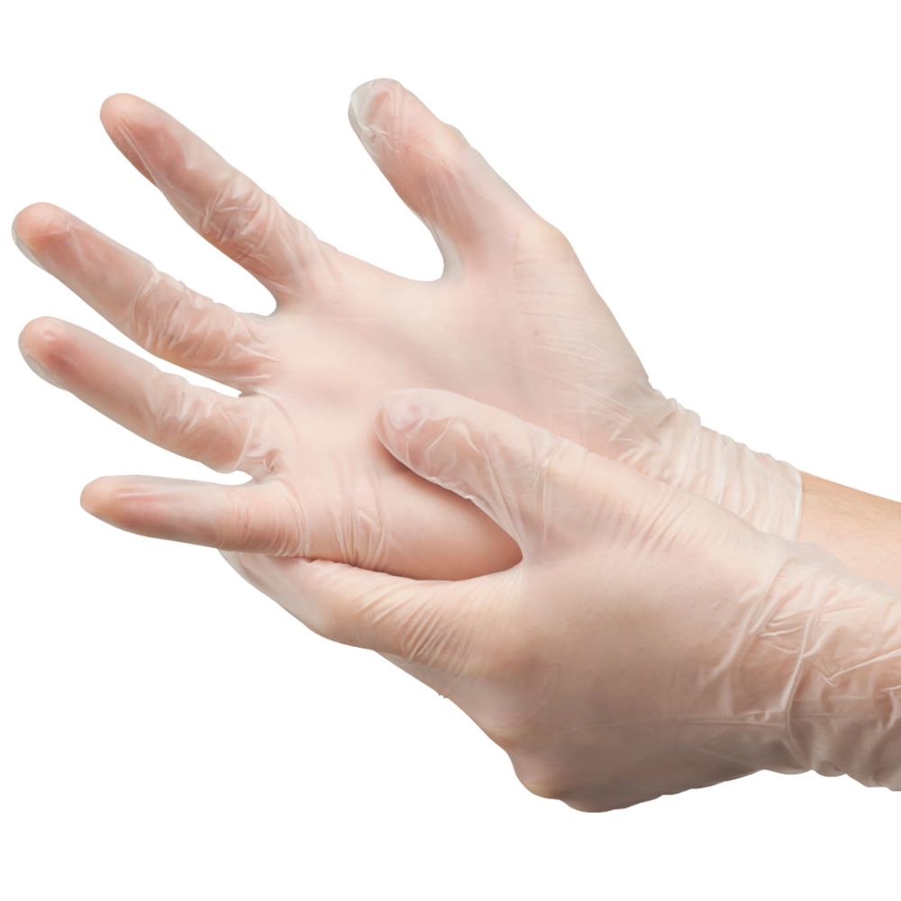 McKinnon 2602075 Vinyl Powder-Free Disposable Gloves Clear X Large 100 Pack Reviews