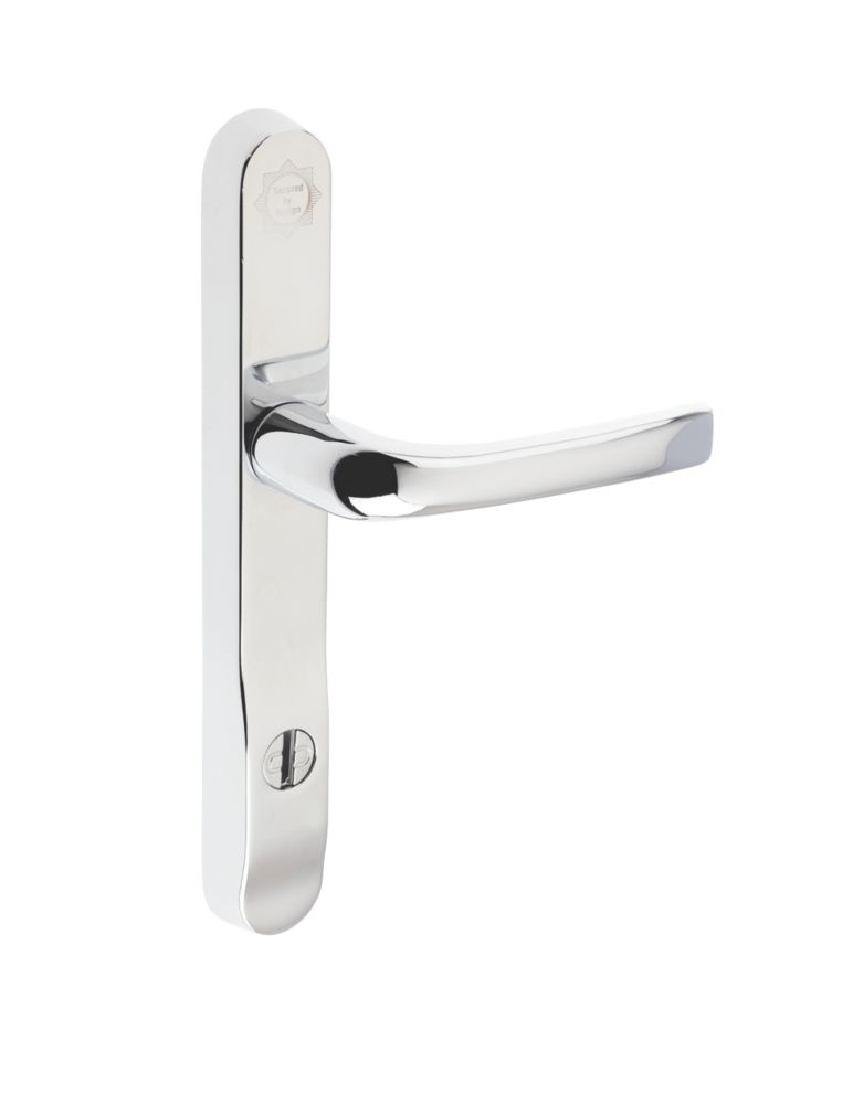 Mila Type B High Security Type B Door Handle Pack Polished Chrome