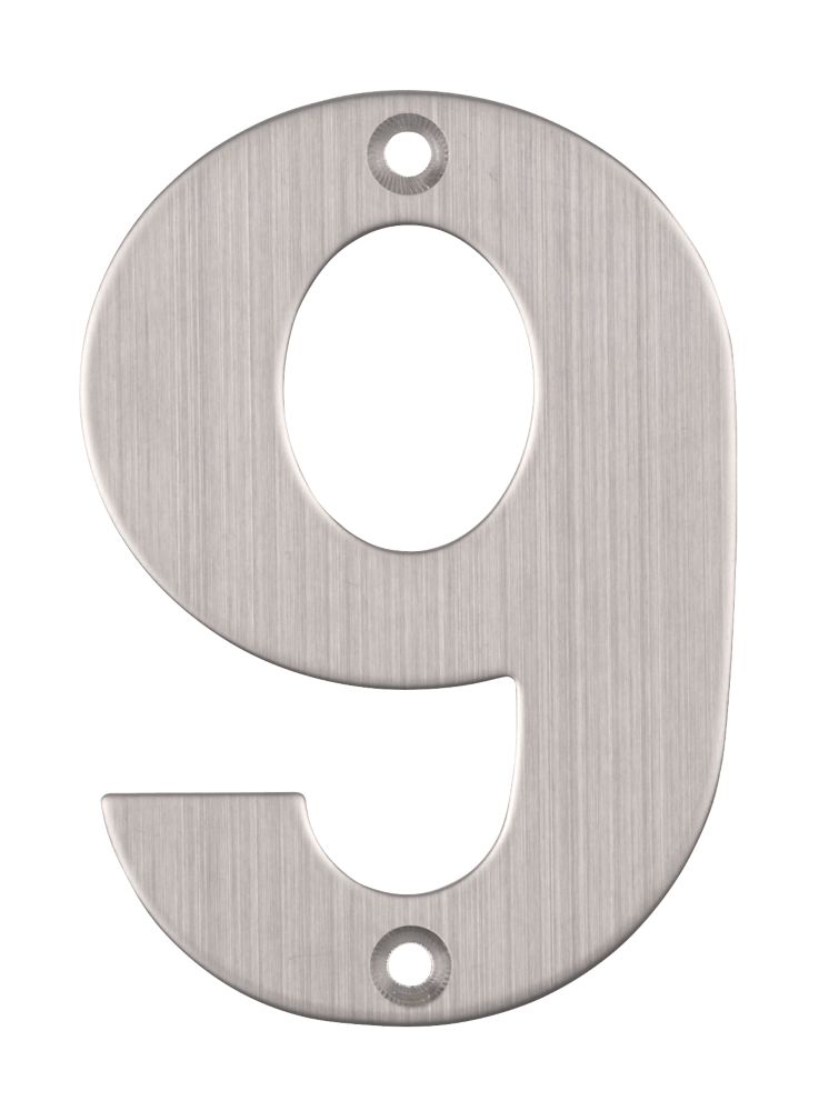 Eclipse Door Numeral 9 Satin Stainless Steel 102mm Reviews