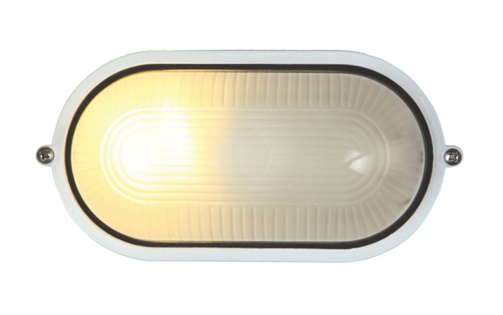 Napoli Oval Bulkhead White 240V