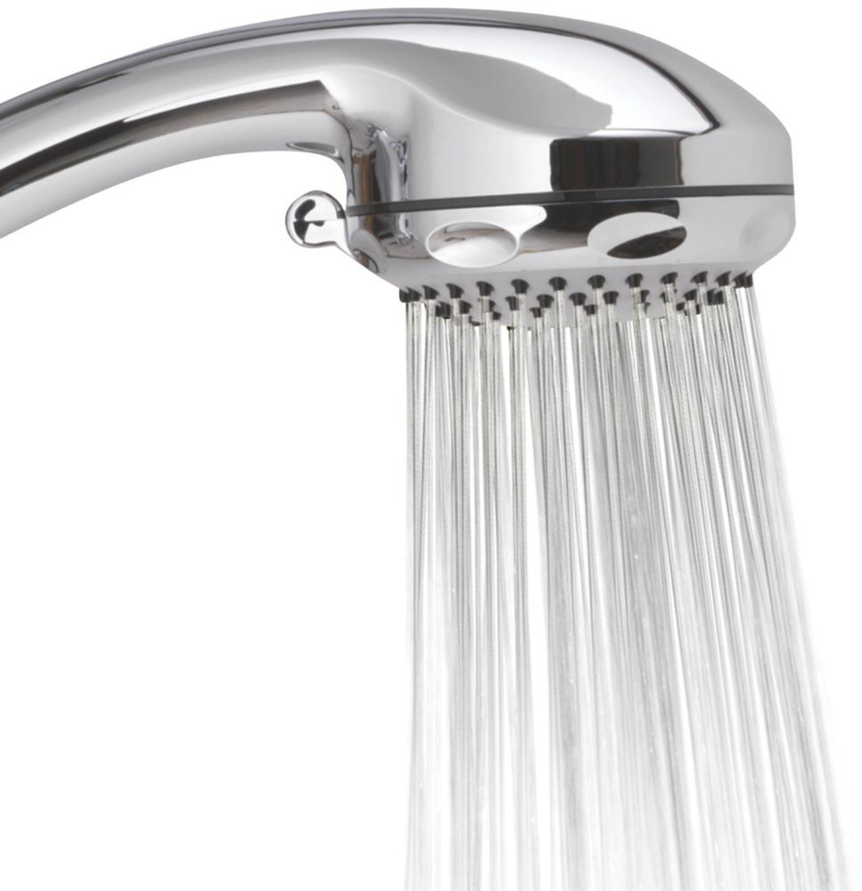 Aqualisa Visage Gravity-Pumped Ceiling-Fed Satin Chrome Thermostatic Digital Shower