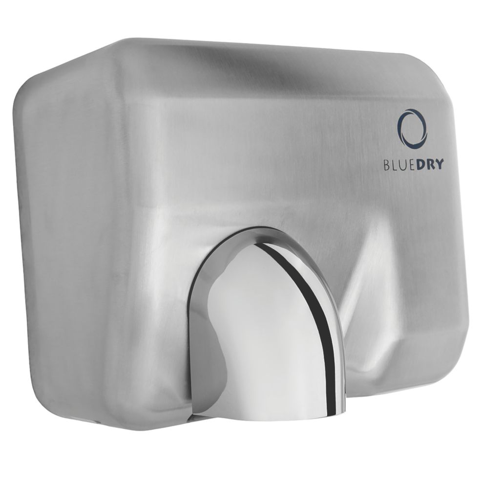 BlueDry Blue Storm Hand Dryer Brushed Steel 2.3kW