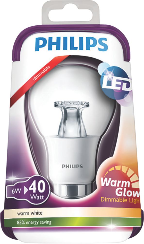 Philips BC GLS LED Light Bulb 470lm 6W