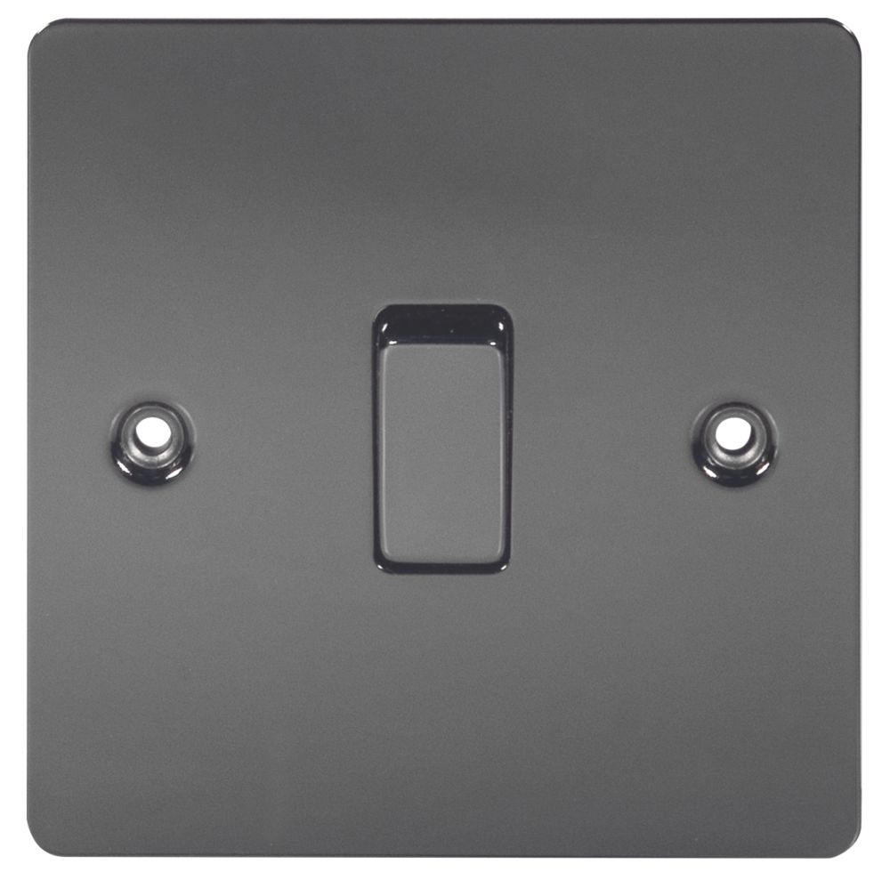 LAP 10AX 1-Gang 2-Way Light Switch Black Nickel