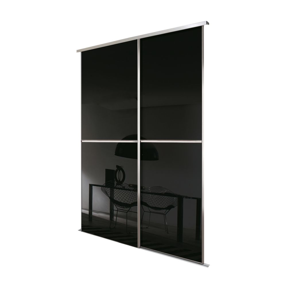 Spacepro Minimalist 3 Door Sliding Wardrobe Door Kit Mirror 2718 X