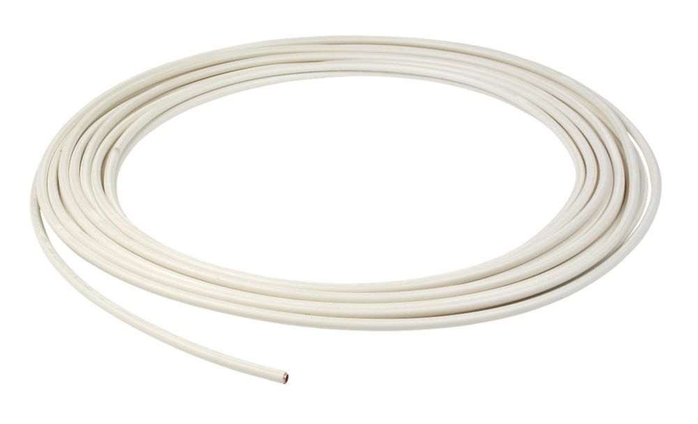 Wednesbury PVC Coated Copper Pipe White 10mm x 25m Reviews