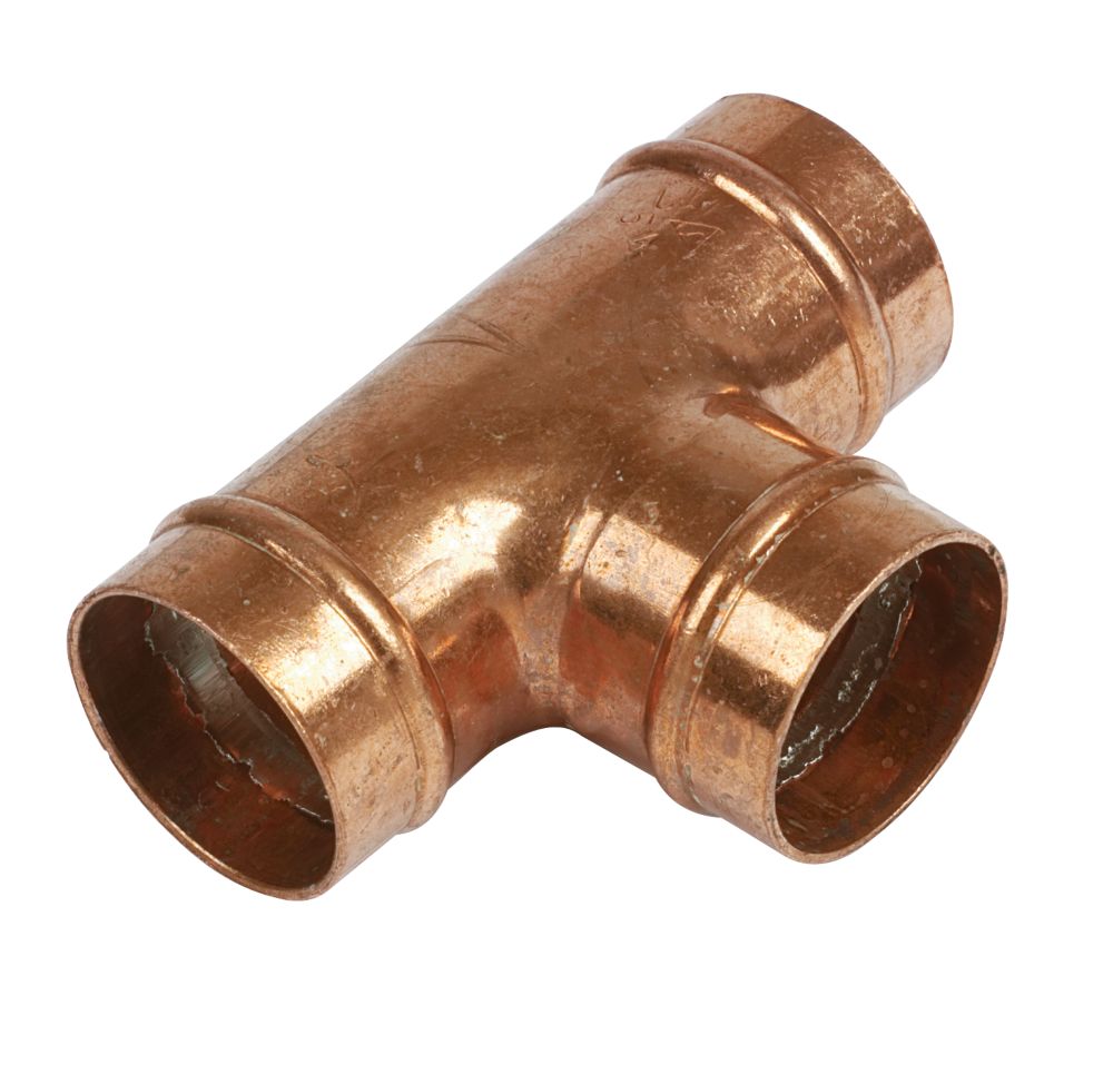 Yorkshire Copper Solder Ring Equal Tee 28mm Reviews