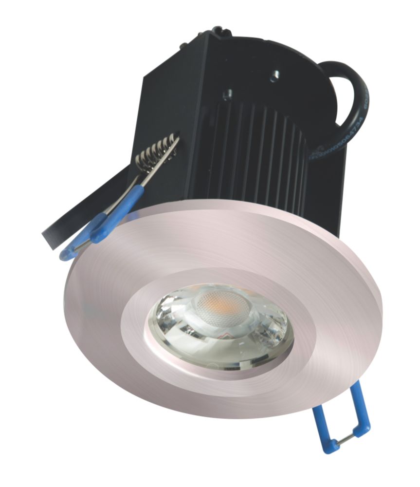 Brushed chrome led downlights