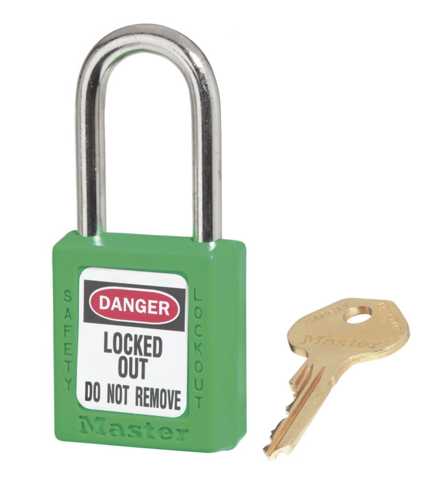 Master Lock Loto Safety Lock-Off Padlock Green 20 x 38mm Reviews