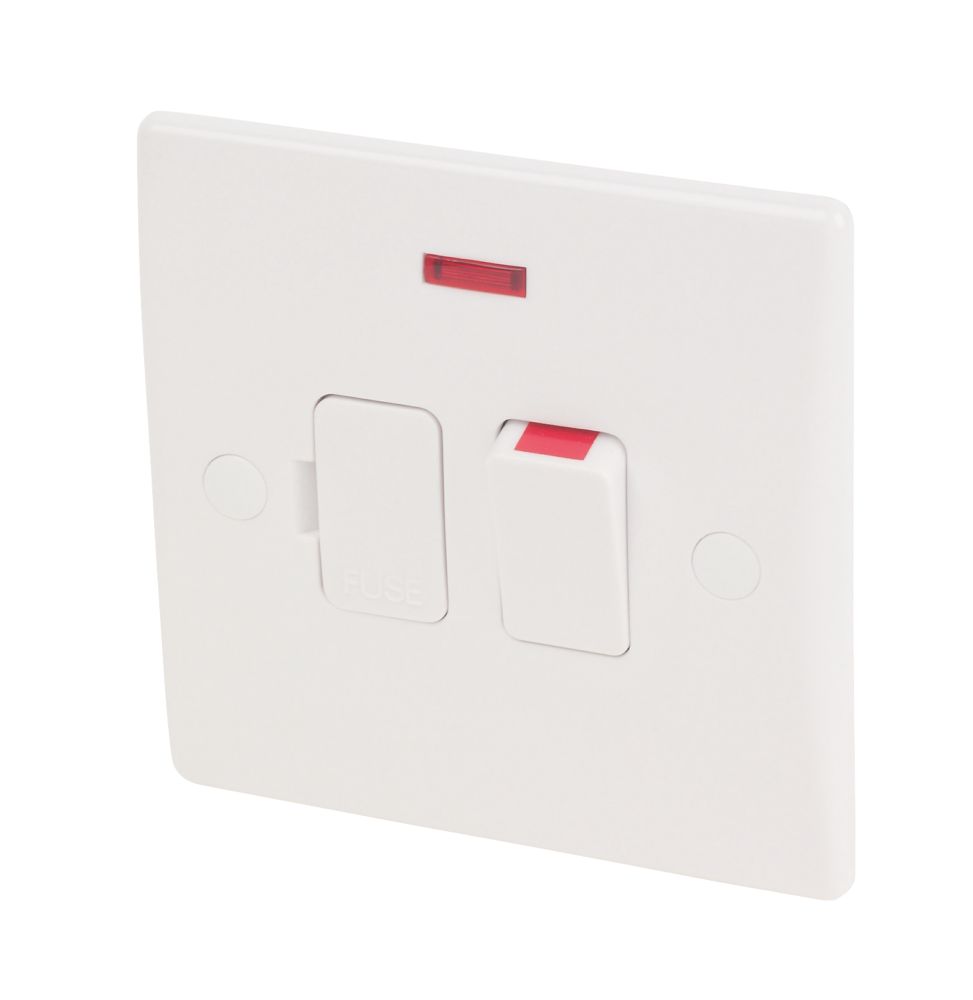 Schneider Electric Ultimate Slimline 13A Switched Fused Spur with Neon White with Colour-Matched Inserts Reviews