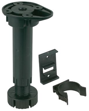 Hafele Kitchen Plinth Feet Black 150mm 40 Pack Cabinet Fittings