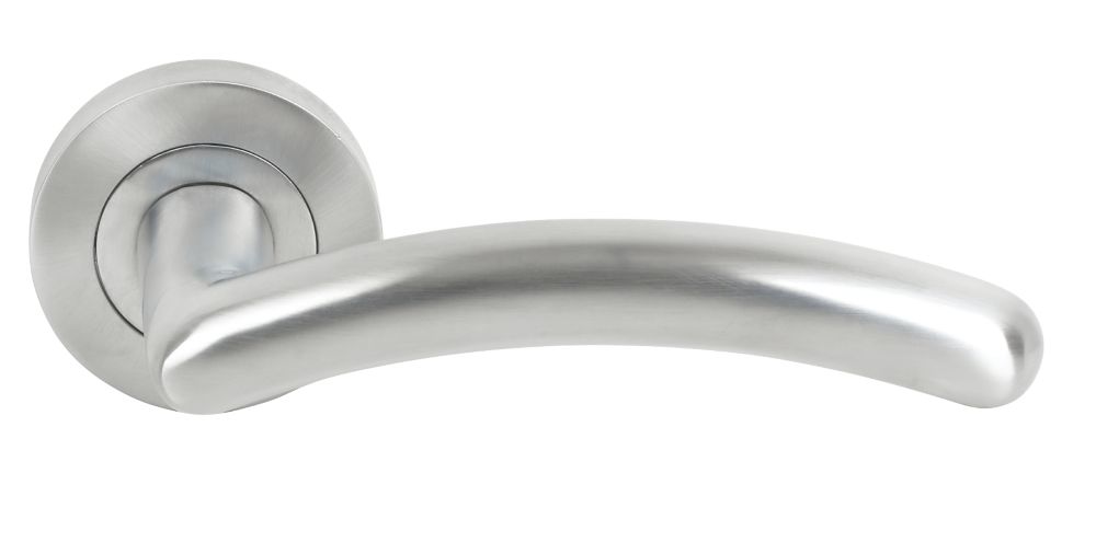 Smith & Locke Trento Fire Rated Lever on Rose Door Handles Pair Satin Chrome Reviews