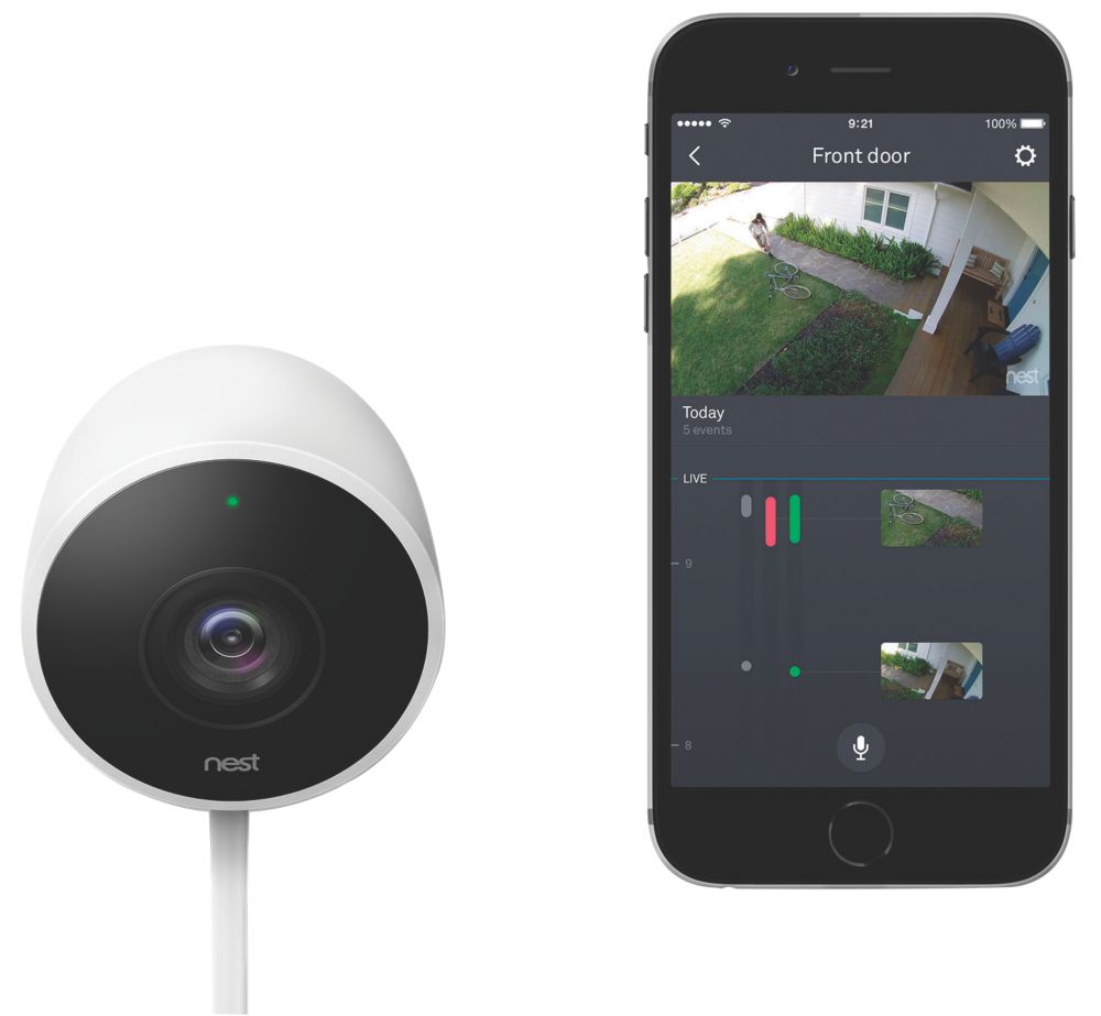 Google Nest NC2100GB Full HD Wifi Outdoor Security Camera