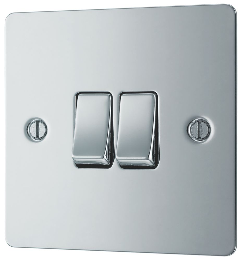 LAP 10AX 2-Gang 2-Way Light Switch Polished Chrome Reviews