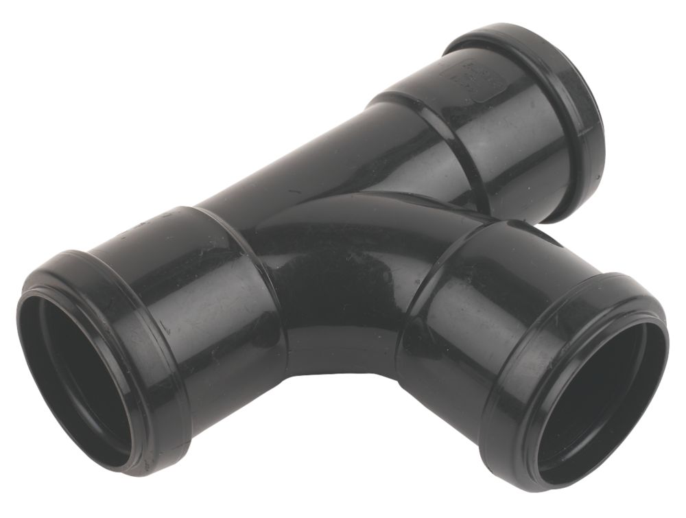 FloPlast Push-Fit Equal Tee Black 40mm Reviews