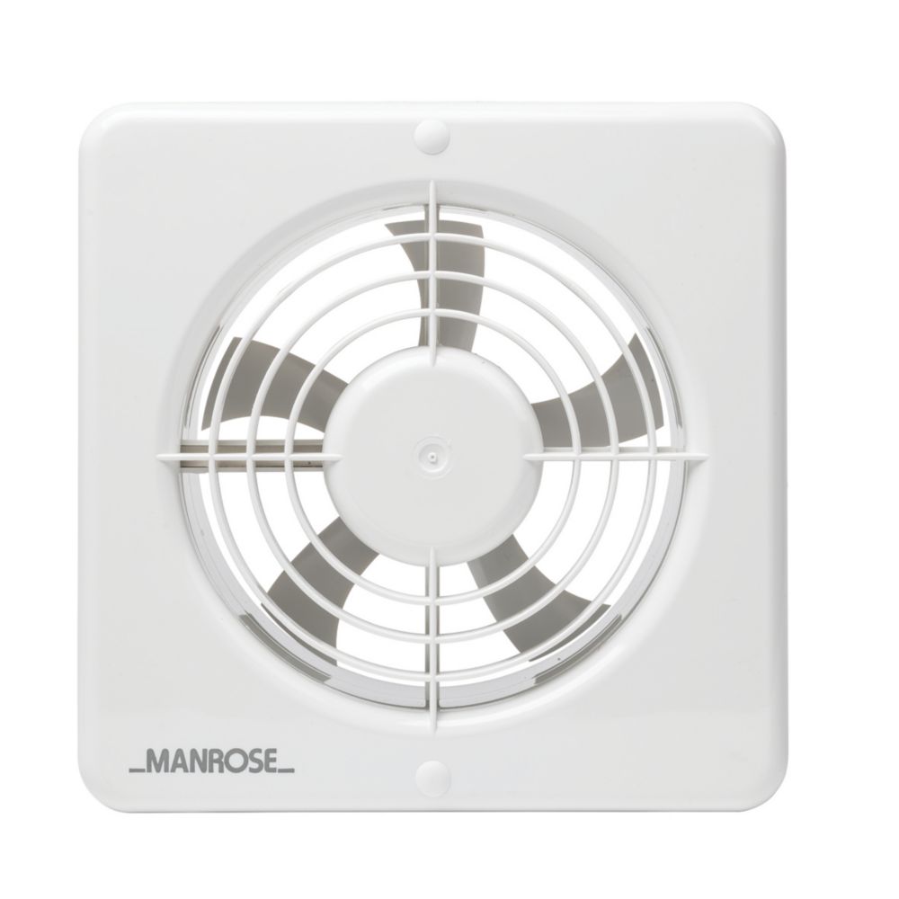 Manrose MG100S 12W Bathroom Extractor Fan White 240V