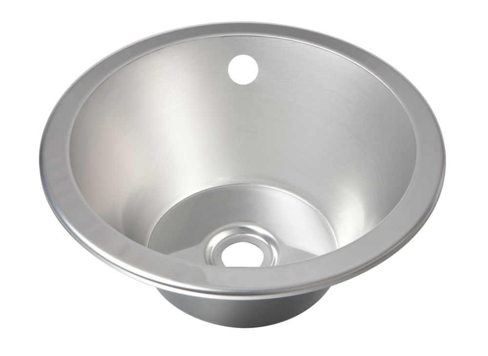 Franke Round Inset Sink Stainless Steel 1 Bowl 355 X 305mm