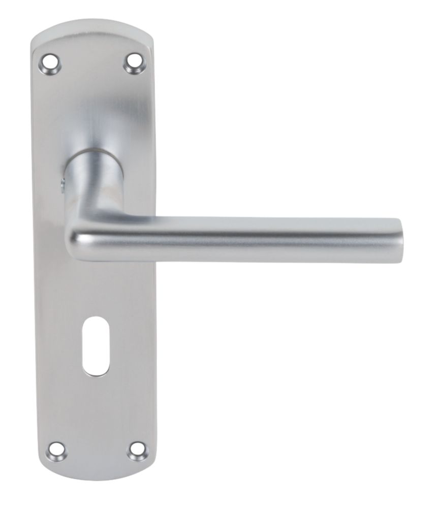 Smith & Locke Uno Fire Rated Lever on Backplate Lock Door Handles Pair Satin Chrome Reviews