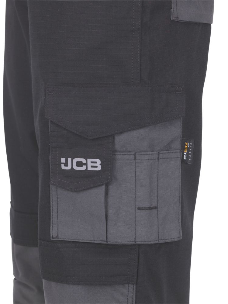 JCB Rip-Stop Trousers Black / Grey 38