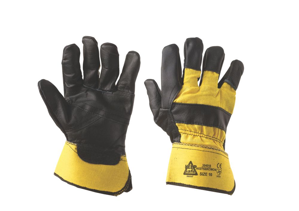 Keep Safe Superior Rigger Gloves Black / Yellow Large Reviews