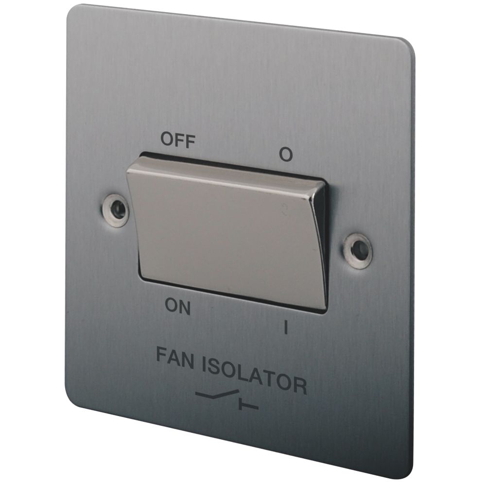 LAP 10A 1-Gang 3-Pole Fan Isolator Switch Brushed Stainless Steel with Colour-Matched Inserts Reviews