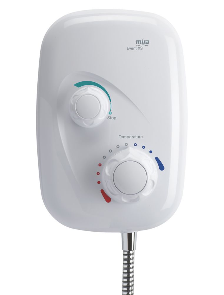 Mira Event XS Rear-Fed White Power Shower