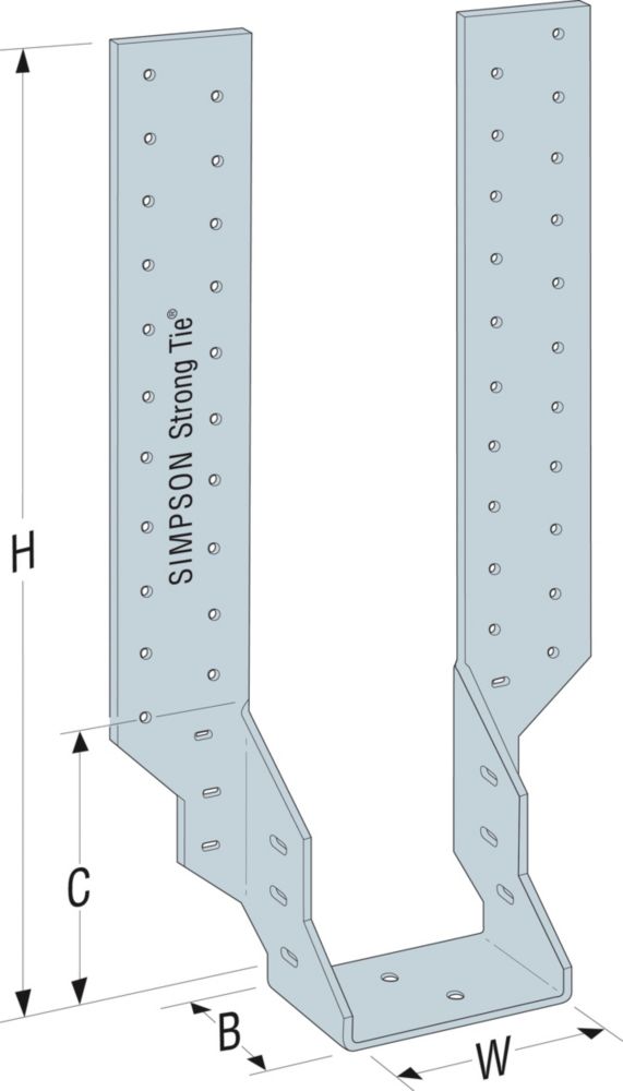 Simpson Strong-Tie Timber to Timber Joist Hanger 45 x 248mm 10 Pack