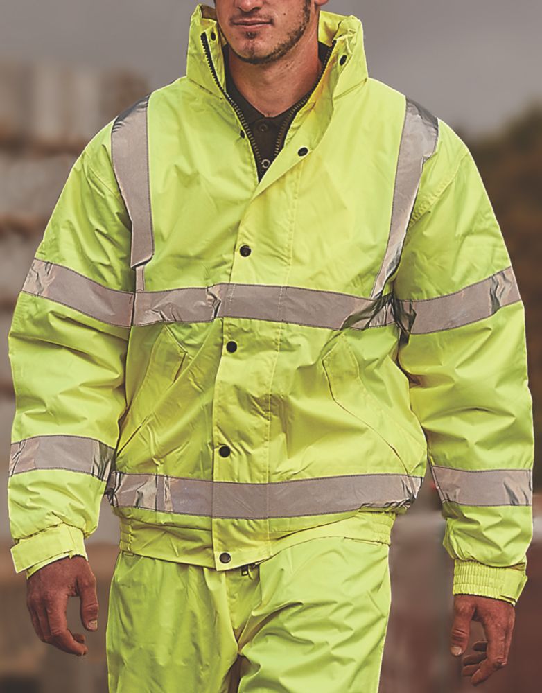 Hi-Vis Bomber Jacket Yellow Medium 51