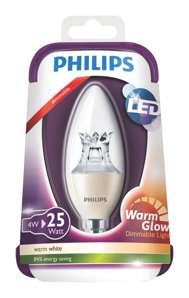 Philips SES Candle LED Light Bulb 250lm 4W