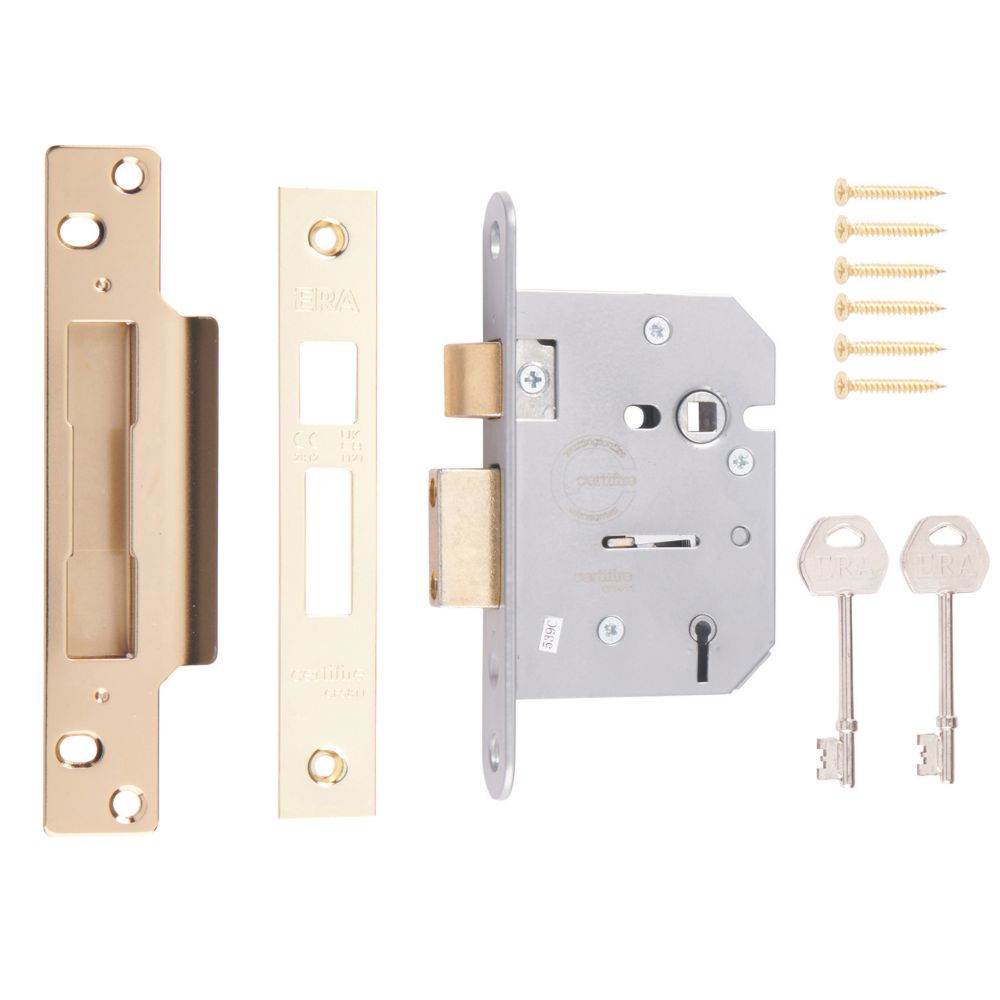 ERA 5 Lever Brass 5-Lever Mortice Sashlock 76mm Case - 56mm Backset Reviews