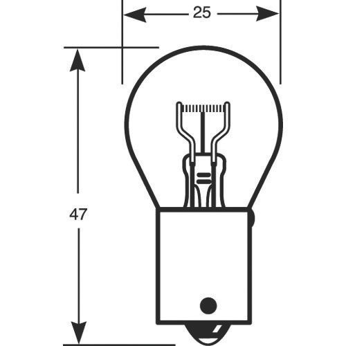 Ring BAU15s 12V Amber Indicator Light 21W 2 Pack