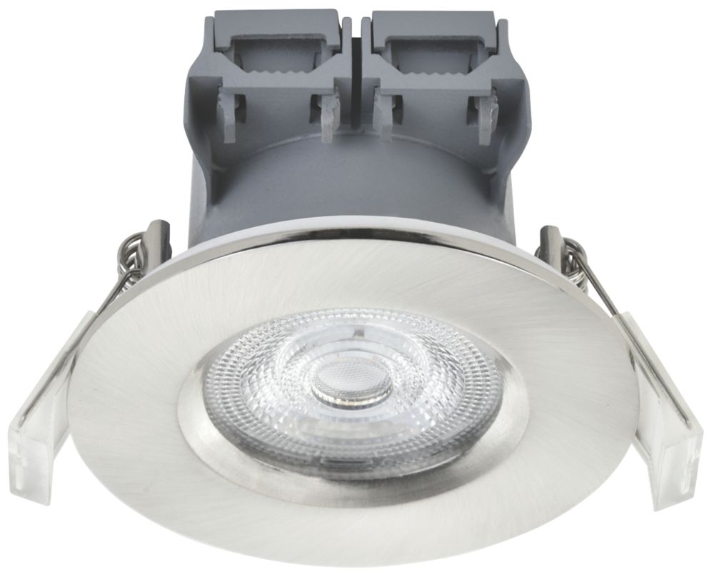 LAP Fixed LED Downlight Brushed Nickel 370lm 5W 220-240V Reviews