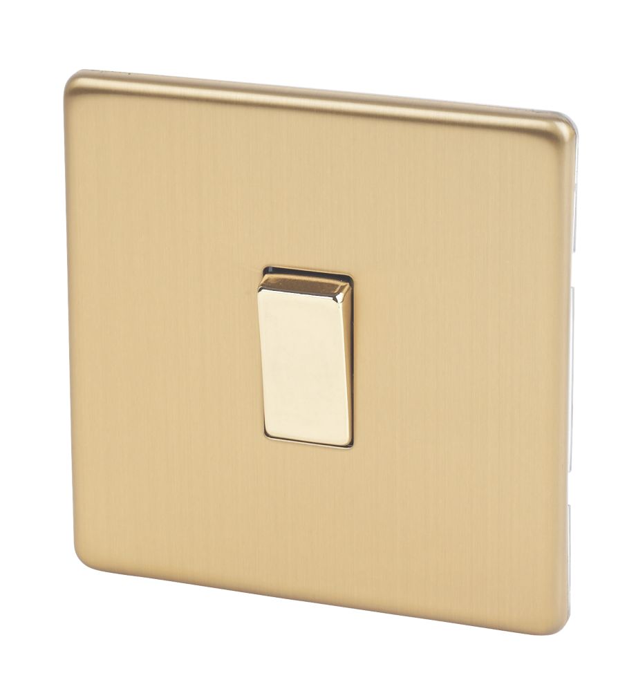 Varilight 10AX 1-Gang 2-Way Light Switch Brushed Brass Reviews